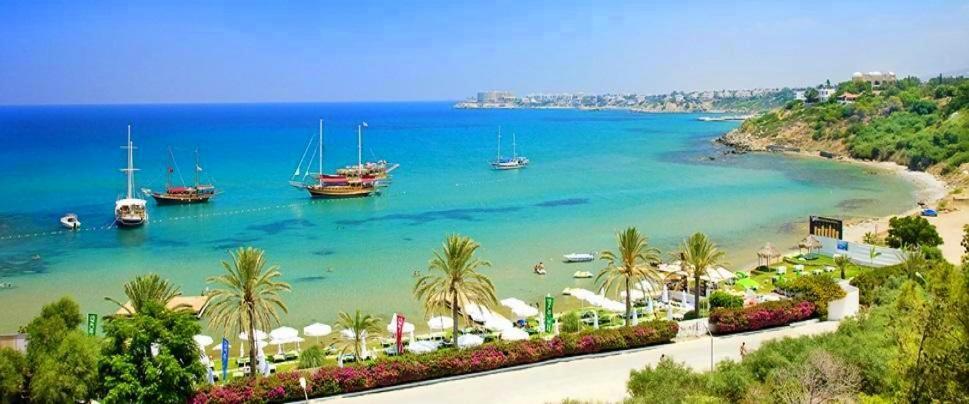 Sea & Sky At Escape Beach Aparthotel Kyrenia  Bagian luar foto